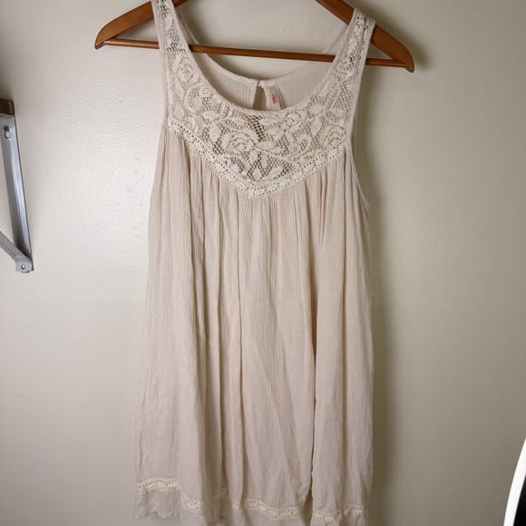 True Destiny Dresses & Skirts - Boho Beachy Lace Crochet Mini Dress With Lining Women's Size XL True Destiny